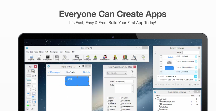 With LiveCode, everyone can create apps for free!